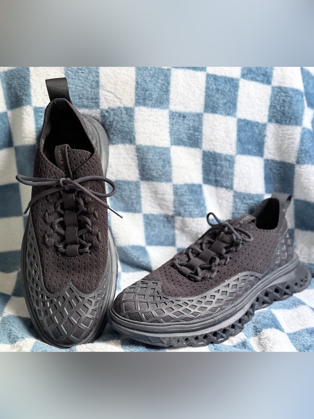 Cole Haan Grand360 Black Knit Dress Sneakers